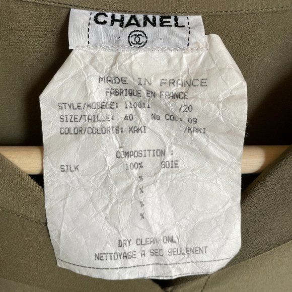 Chanel Vintage Silk Blouse Shirt - Picture 3 of 8